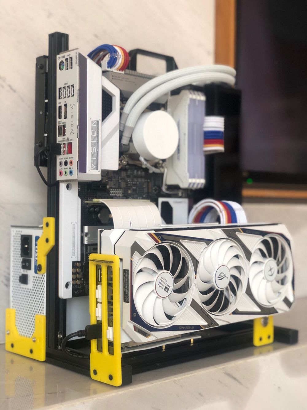 ATX EATX PC Test Bench Handle  - Aluminum Open Frame Test Bench Water Cooling ulasan dan harga